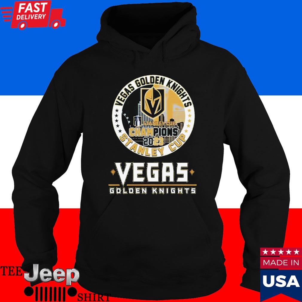 Vegas Golden Knights Stanley Cup Champions 2023 First Time Champions Gold  Design Hoodie T Shirt - Growkoc