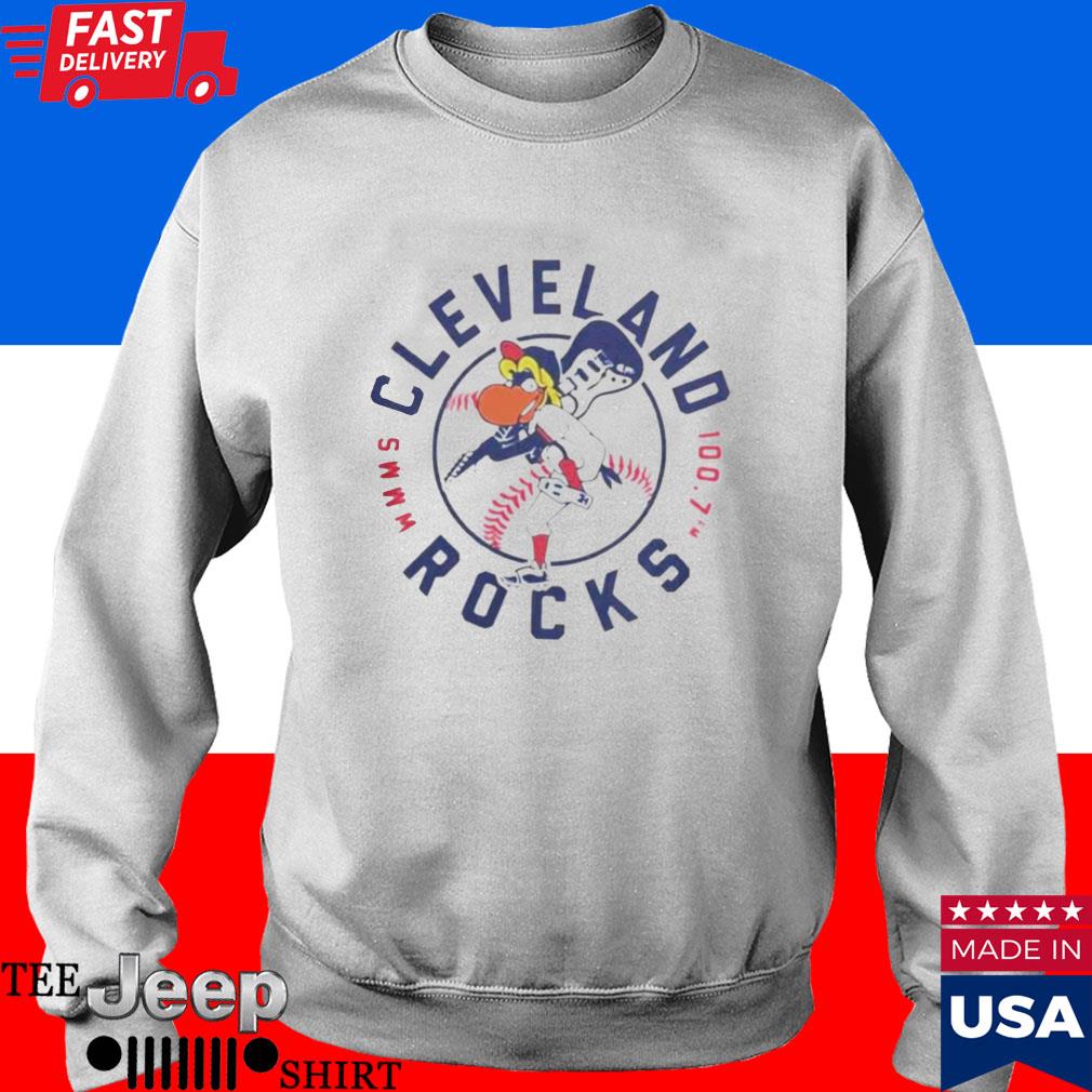 Official Wmms Cleveland baseball rock mascot T-shirt, hoodie, tank top,  sweater and long sleeve t-shirt