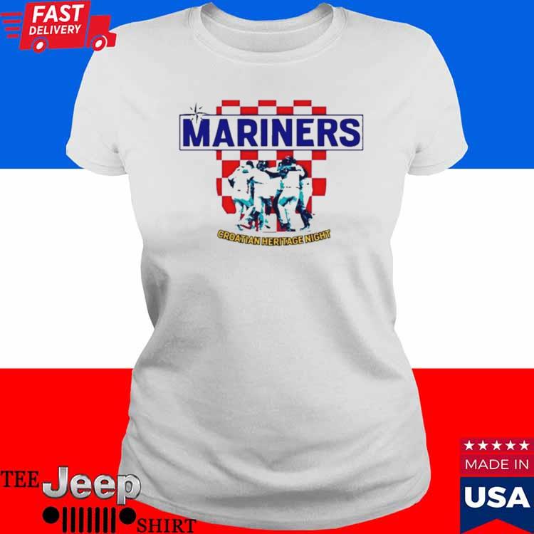 2023 SEATTLE MARINERS CROATIAN HERITAGE NIGHT T SHIRT - teejeep in