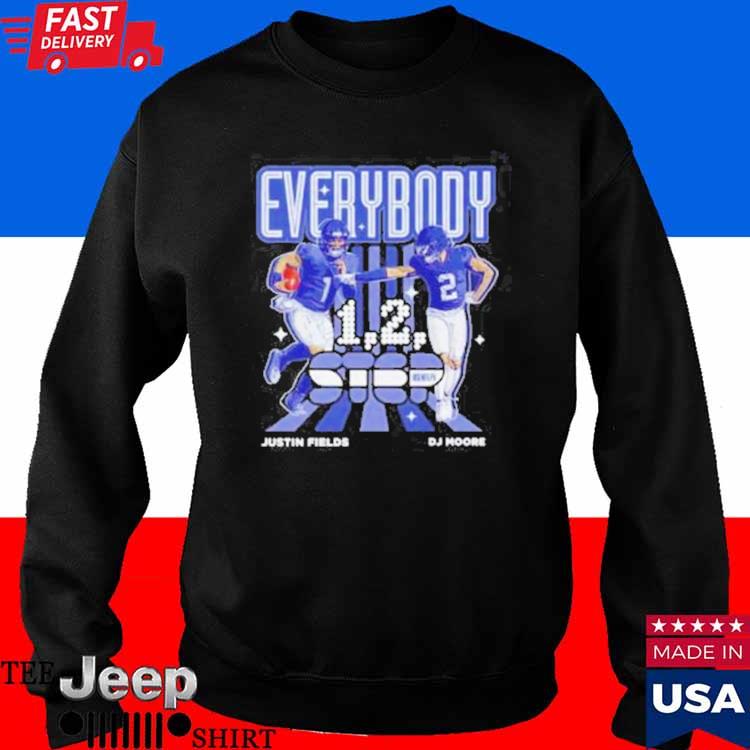 Official Best D.J. Moore And Justin Fields Everybody Chicago Bears 1 2 Step  shirt, hoodie, longsleeve, sweater