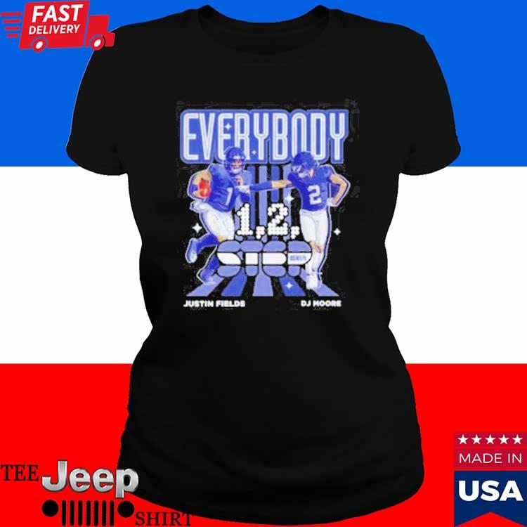 D.j. Moore And Justin Fields Everybody Chicago Bears 1 2 Step T-shirt,Sweater,  Hoodie, And Long Sleeved, Ladies, Tank Top