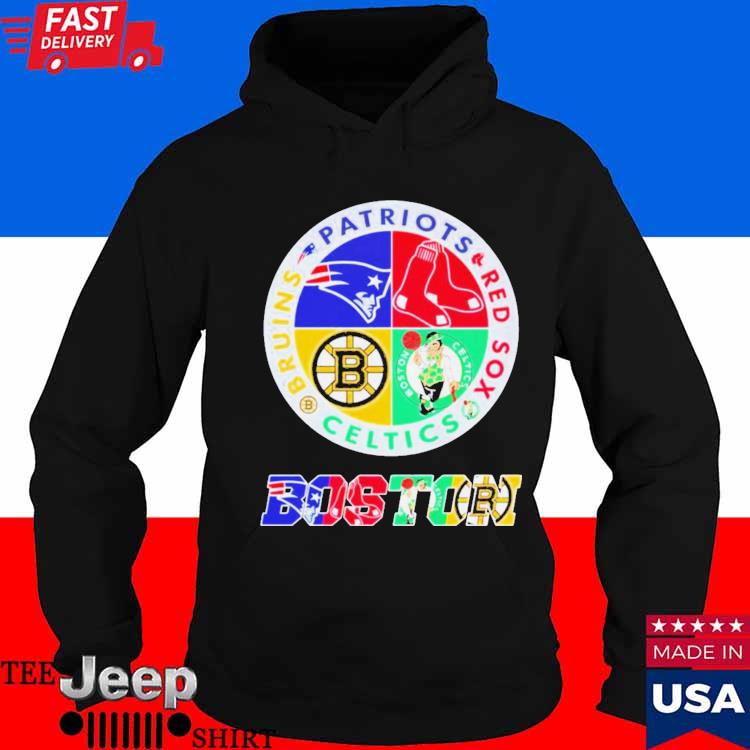 Official Boston sports teams logo Bruins, Patriots, Red Sox and Celtics  Shirt, hoodie, sweater, long sleeve and tank top