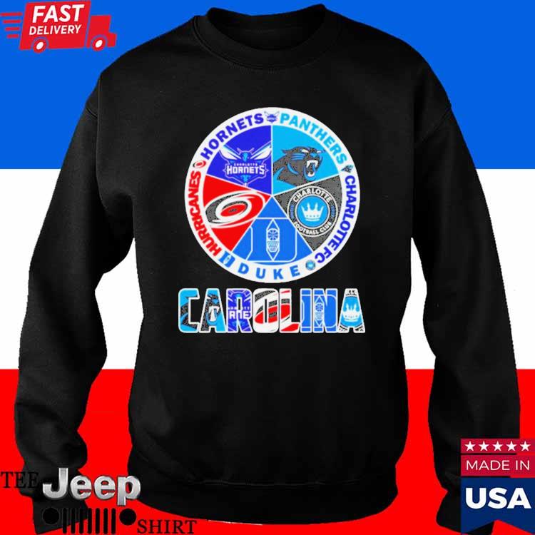 Carolina Panthers And Hurricanes Hornets Logo shirt, hoodie, sweater, long  sleeve and tank top