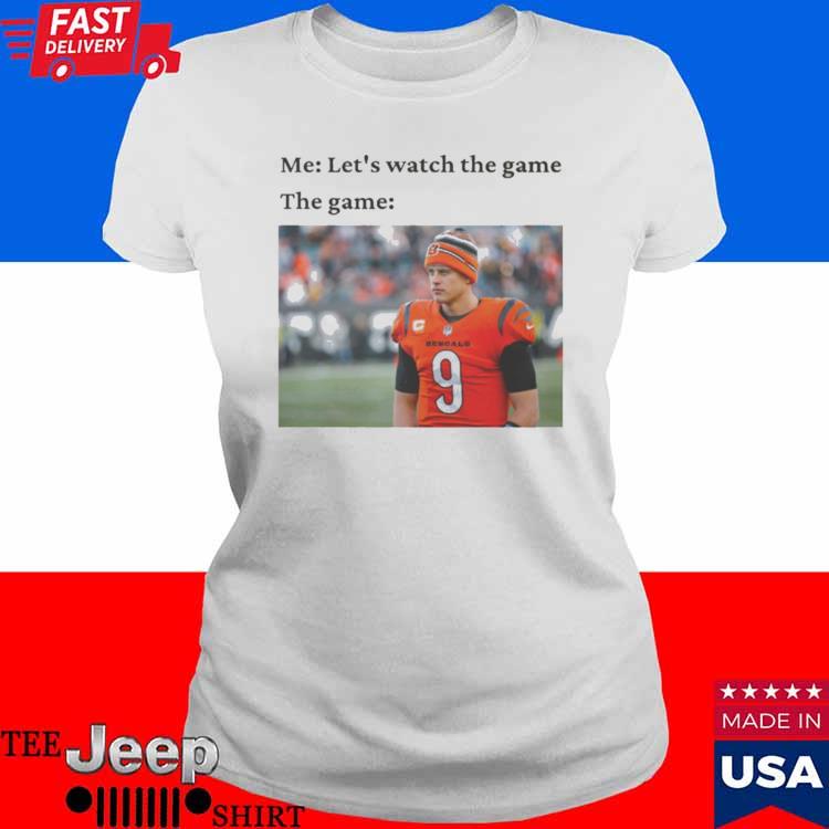 Official Joe burrow bengals meme Football funny T-shirt, hoodie, tank top,  sweater and long sleeve t-shirt