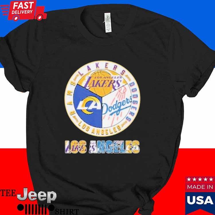 Official Los angeles Lakers Dodgers rams city champions 2023 T