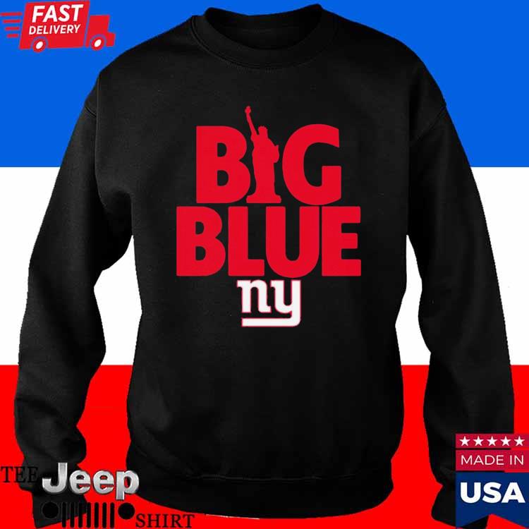 New York Giants big blue American foolball logo shirt - Limotees