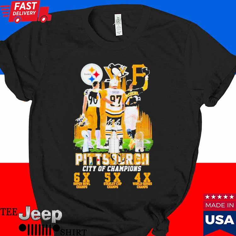 Official pittsburgh Steelers city of champions 2023 T-shirts