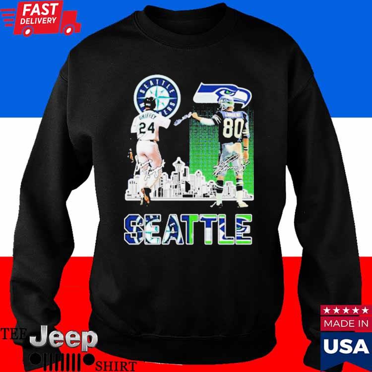 Official seatle Mariners Griffey And Seahawks Largent City Champion T Shirt,  hoodie, long sleeve tee