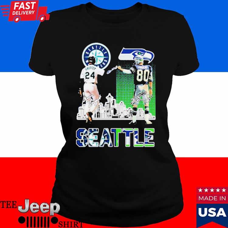 Seatle Mariners Griffey And Seahawks Largent City Champion T Shirt - Growkoc