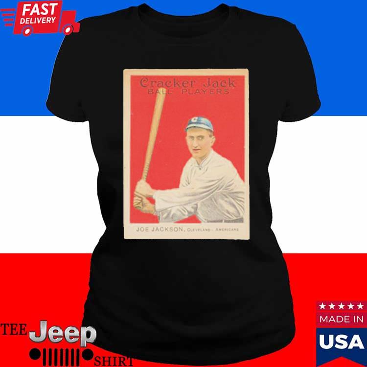 Shoeless Joe Jackson 1914 Cracker Jack Baseball Card - Shoeless Joe Jackson  - T-Shirt