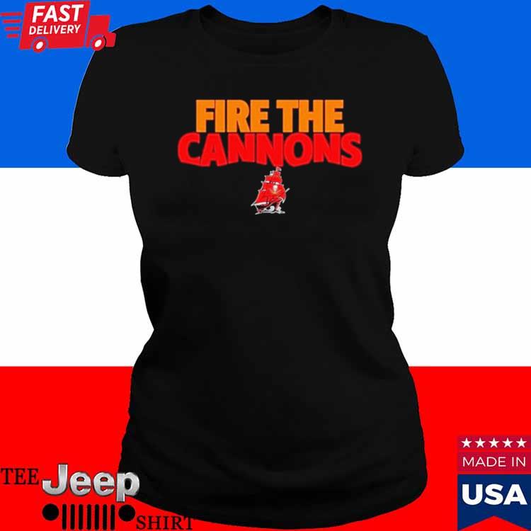 Official tampa Bay Buccaneers Team Fire The Cannons American Football Logo  T-Shirt, hoodie, sweater, long sleeve and tank top