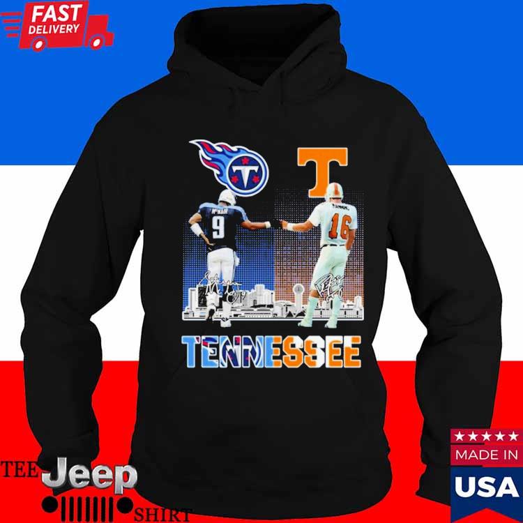 Official tennessee Titans and volunteers city champion signatures shirt,  hoodie, sweater, long sleeve and tank top