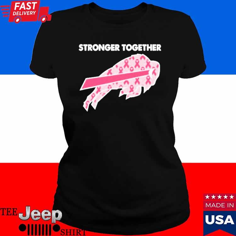 Product buffalo Bills breast cancer awareness stronger together new shirt,  hoodie, sweater, long sleeve and tank top