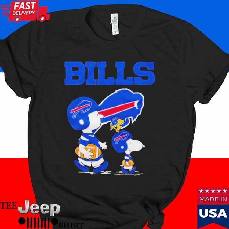 Official Buffalo Bills the Peanuts Snoopy and Woodstock on car T