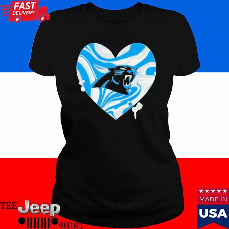 Carolina Panthers Girls Youth Drip Heart Dolman Shirt - Teespix - Store  Fashion LLC