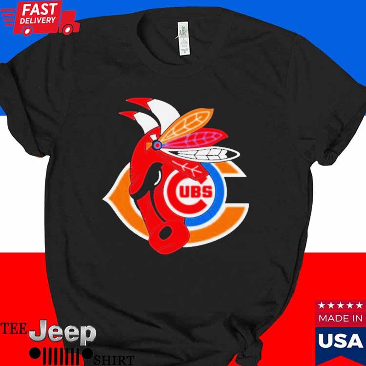 Official Chicago Cubs, Bears and Bulls official logo shirt, hoodie,  sweater, long sleeve and tank top