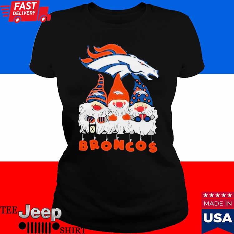 Gnomies Denver Broncos Christmas T-Shirt - TeeNavi