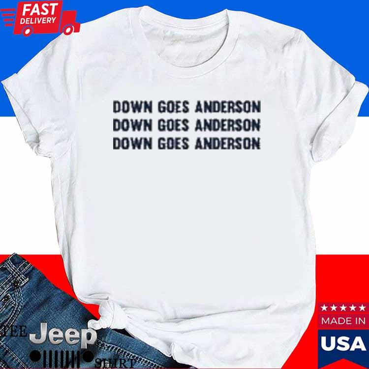 Down Goes Anderson Shirt Jose Ramirez Tim Anderson Shirtbaseball Fight Shirt  Ramirez Anderson Shirt - Trendingnowe