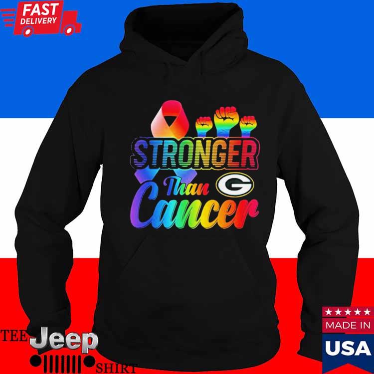 Green Bay Packers Stronger Than Cancer Shirt