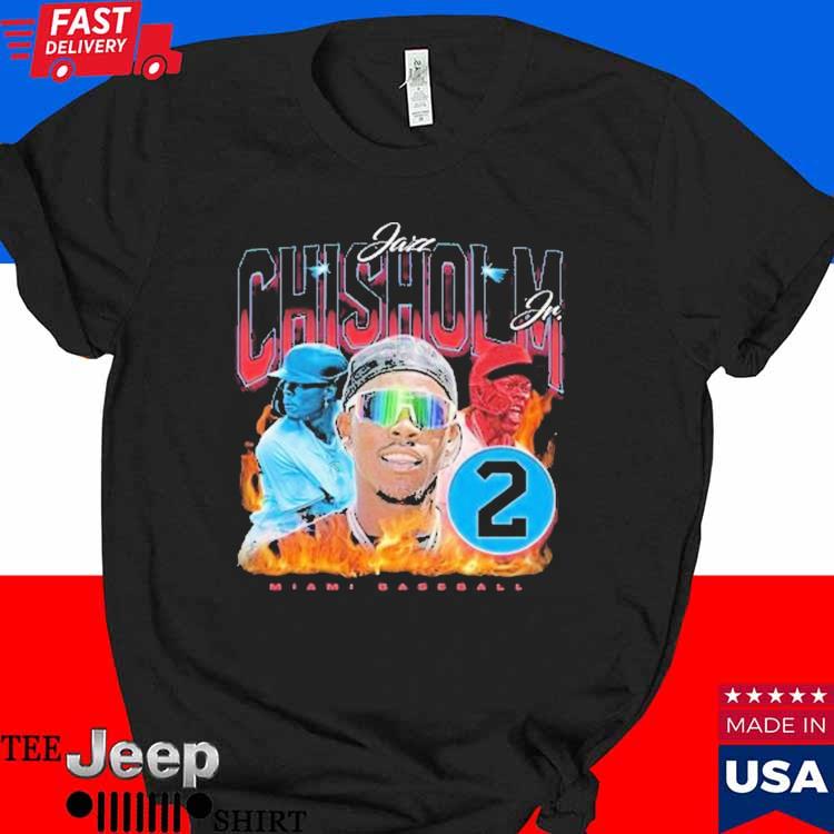 Official Number 2 Jazz Chisholm Miami Baseball Retro t-shirt