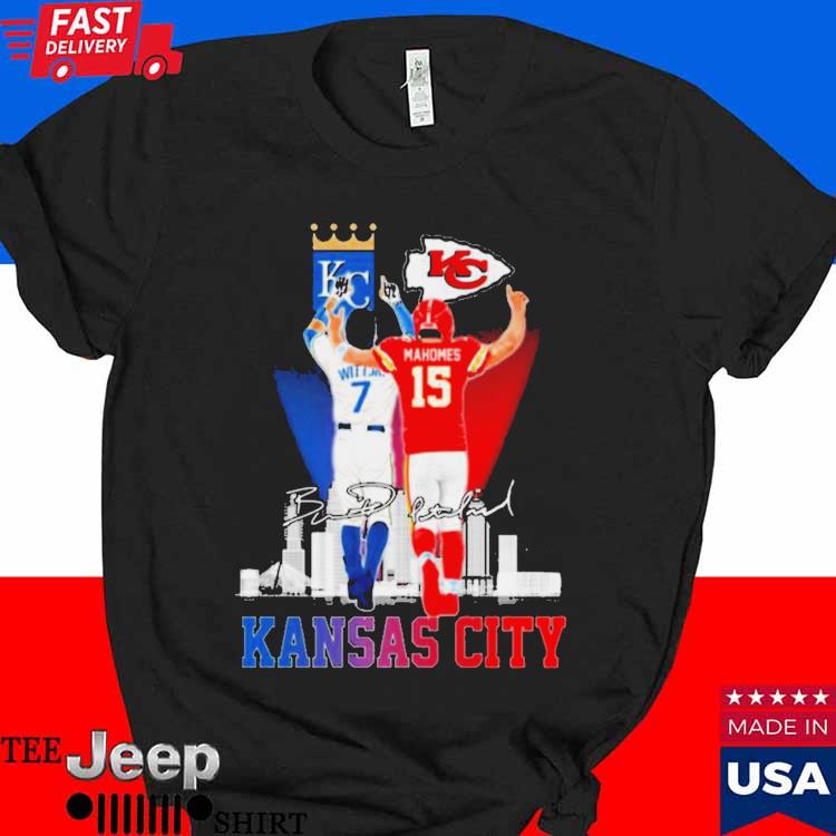 Kansas City Patrick Mahomes Bobby Witt Jr Signatures Shirt