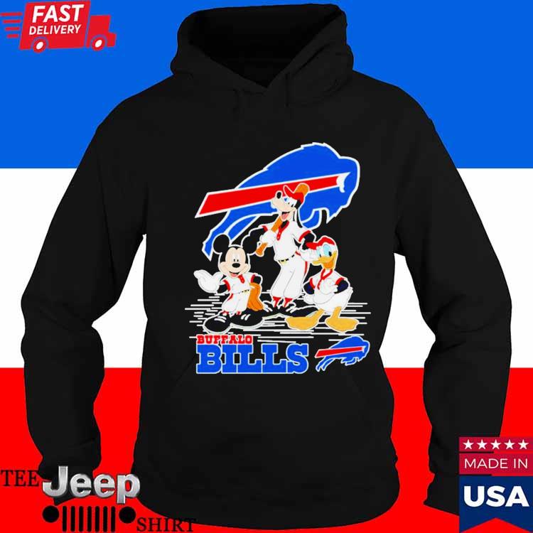 Mickey, Donald and Goofy Playing Rugby Buffalo Bill shirt, hoodie