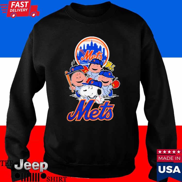 Peanuts Charlie Brown And Snoopy Playing Baseball New York Mets t-shirt,  hoodie, sweater, long sleeve and tank top