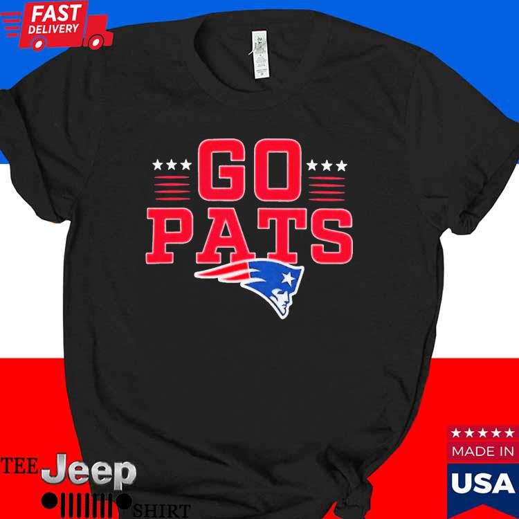 New England Patriots Go Pats Profile Big & Tall Two Sided Shirt