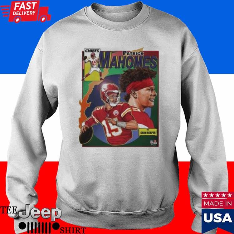 Kansas City Chiefs Patrick Mahomes grim reaper T-shirt now on sale