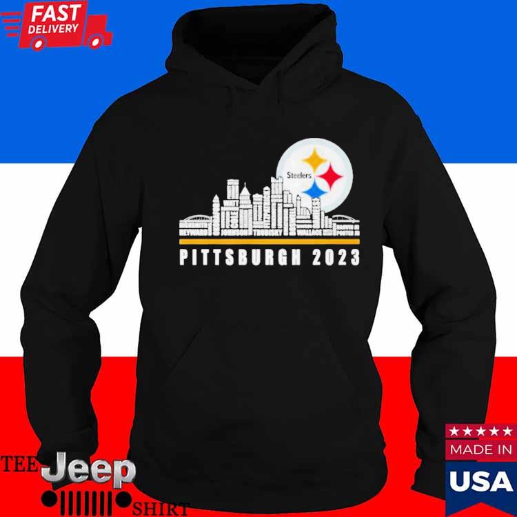 Pittsburgh Steelers Players Names City Skyline 2023 Season Shirt