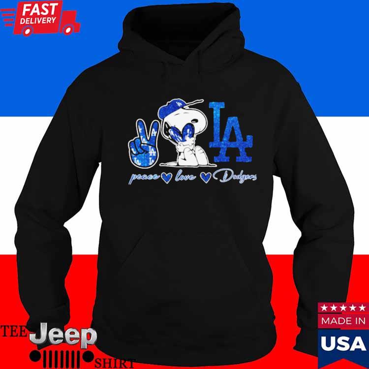 Snoopy Peace Love Los Angeles Dodgers Shirt, Tshirt, Hoodie, Sweatshirt,  Long Sleeve, Youth, funny shirts, gift shirts, Graphic Tee » Cool Gifts for  You - Mfamilygift