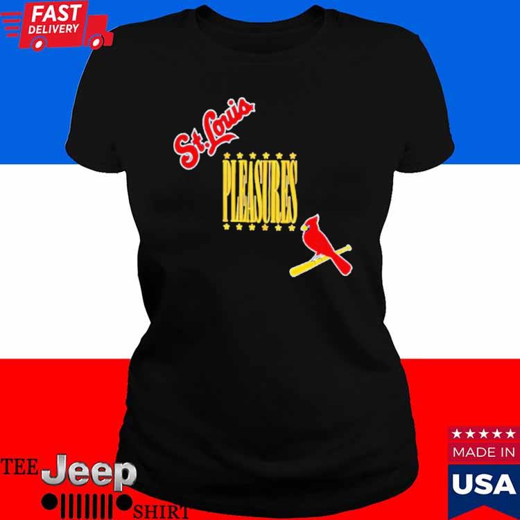 St. Louis Cardinals PLEASURES Repurpose T-Shirt - Black