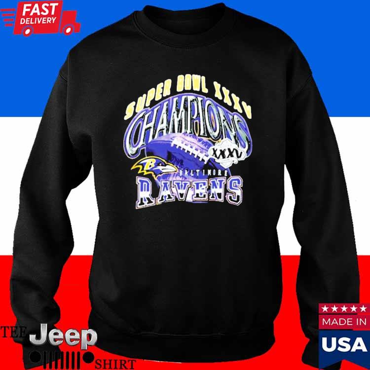 Super Bowl Xxxv Champions Baltimore Ravens T-shirt, hoodie, sweater, long  sleeve and tank top