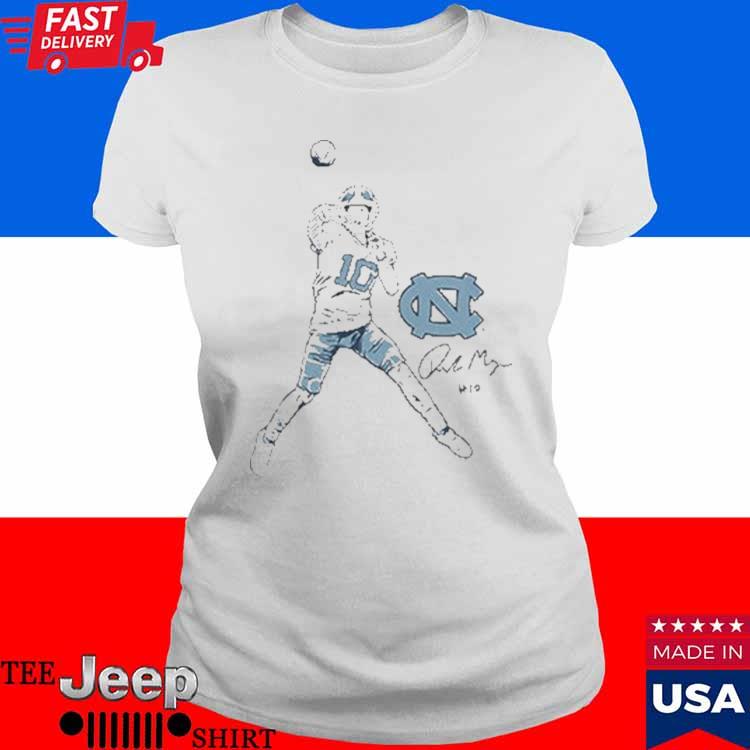 OneRockin UNC Football Drake Maye Superstar Pose Shirt