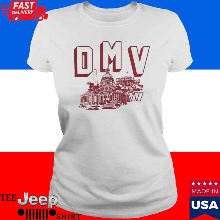 Official washington commanders dmv T-shirt, hoodie, sweater, long sleeve  and tank top