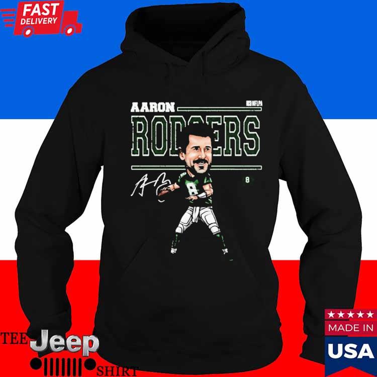 Aaron Rodgers New York J Cartoon T-Shirt - ShirtsOwl Office