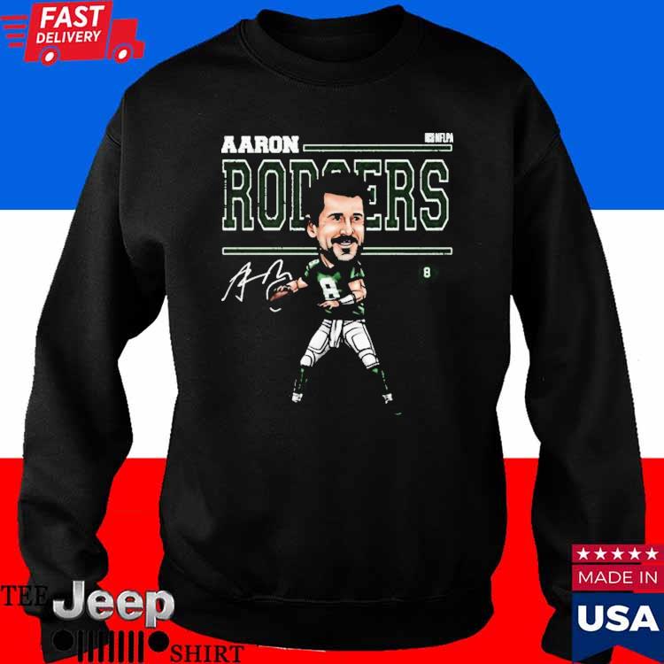 Aaron Rodgers New York J Cartoon Tee Shirt - Snowshirt