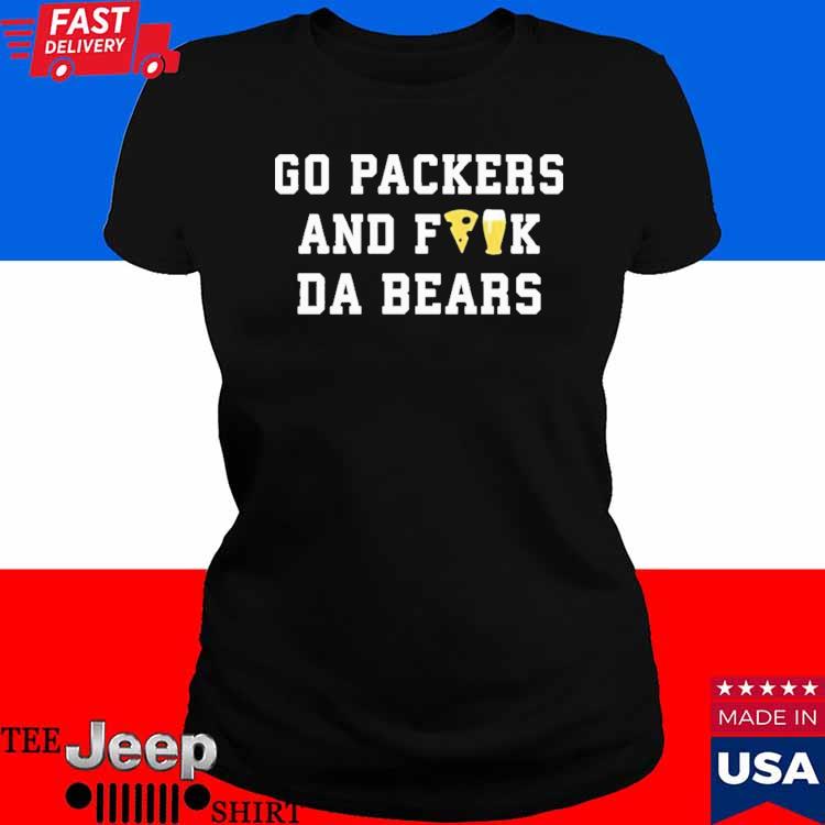 Official Aj Dillon Wearing Go Packers And Fuck Da Bears Shirt, hoodie, tank  top, sweater and long sleeve t-shirt