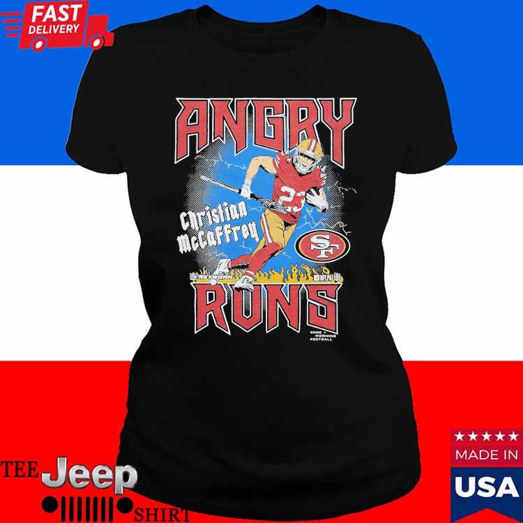 Angry Runs 49ers Christian Mccaffrey Shirt - Shibtee Clothing