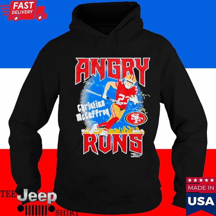 Wenigos Angry Runs Christian McCaffrey Shirt