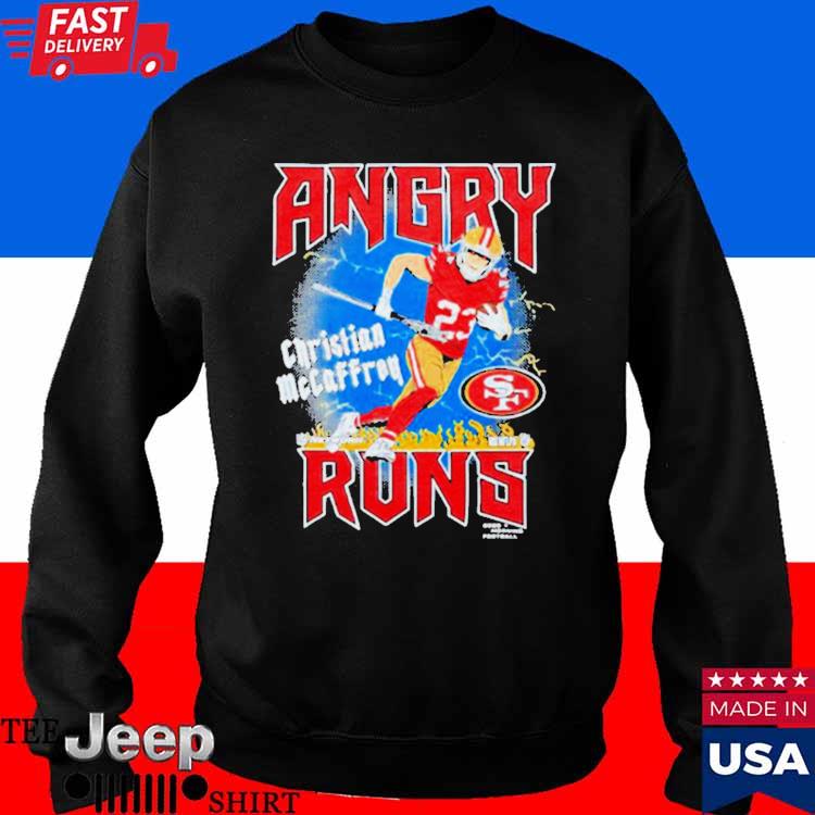 Christian McCaffrey San Francisco 49ers Angry runs shirt, hoodie, sweater,  long sleeve and tank top