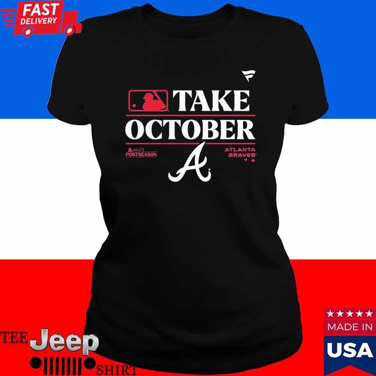 Men's Atlanta Braves 2023 Postseason Locker Room Baseball T-Shirt Full Size