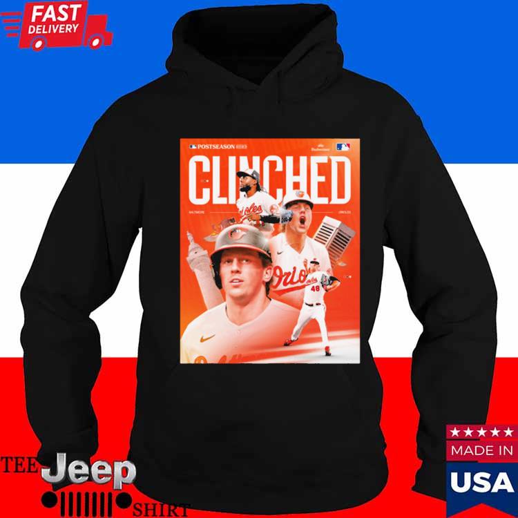 Postseason 2023 Clinched Baltimore Orioles Shirt, hoodie, sweater