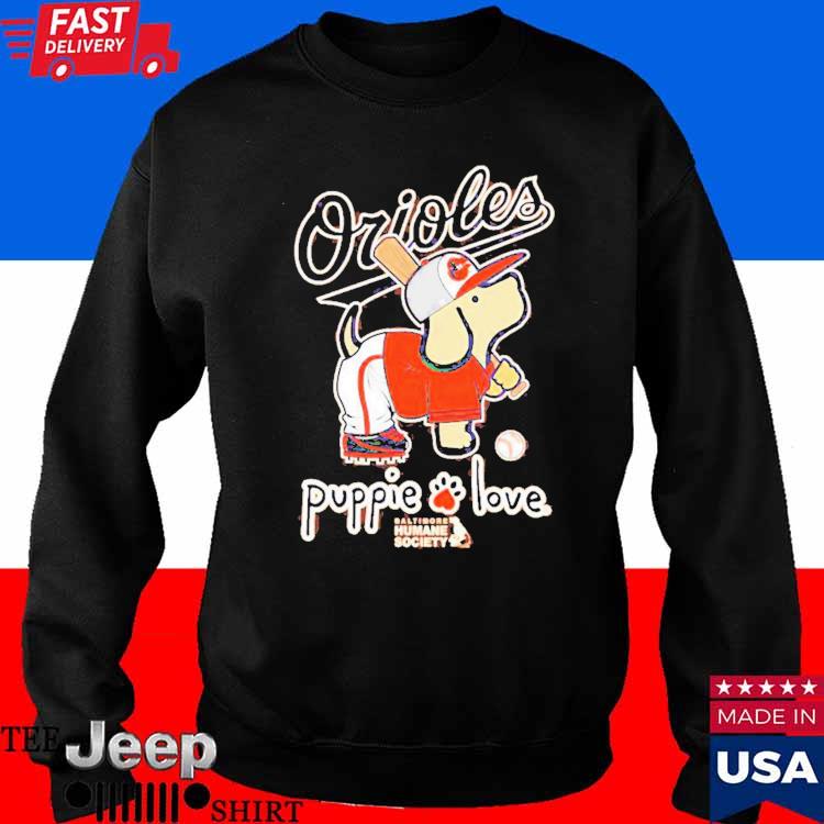 Baltimore Orioles puppie love shirt, hoodie, sweater, long sleeve and tank  top