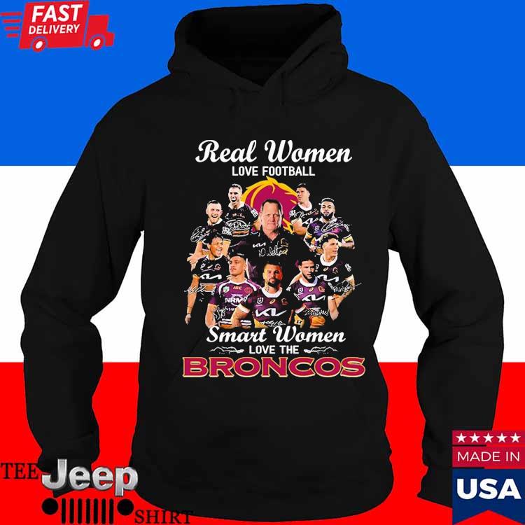 Official real Women Love Football Smart Women Love The Denver Broncos  Champions Signatures Shirt, hoodie, tank top, sweater and long sleeve t- shirt