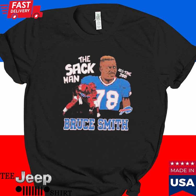 Bruce Smith Buffalo Bills signature cartoon shirt, hoodie, sweater, long  sleeve and tank top