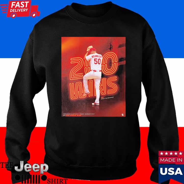 St Louis Cardinals Adam Wainwright 200 Career Wins In Mlb Shirt, hoodie,  longsleeve, sweatshirt, v-neck tee