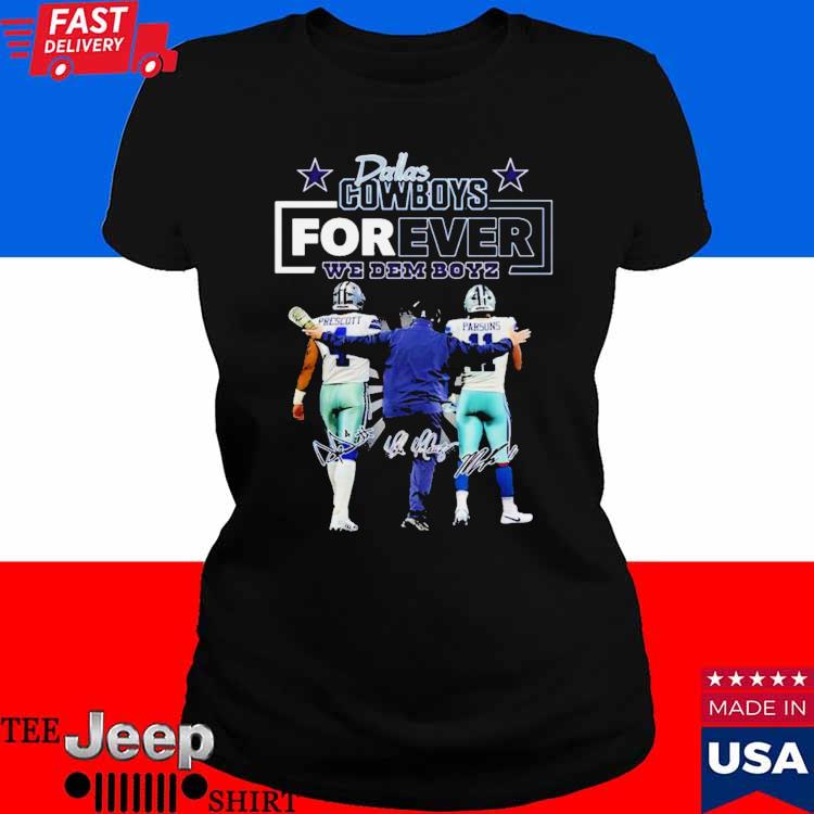 Dallas Cowboys Forever We Dem Boyz Dak Prescott And Micah Parsons  Signatures Shirt - Peanutstee