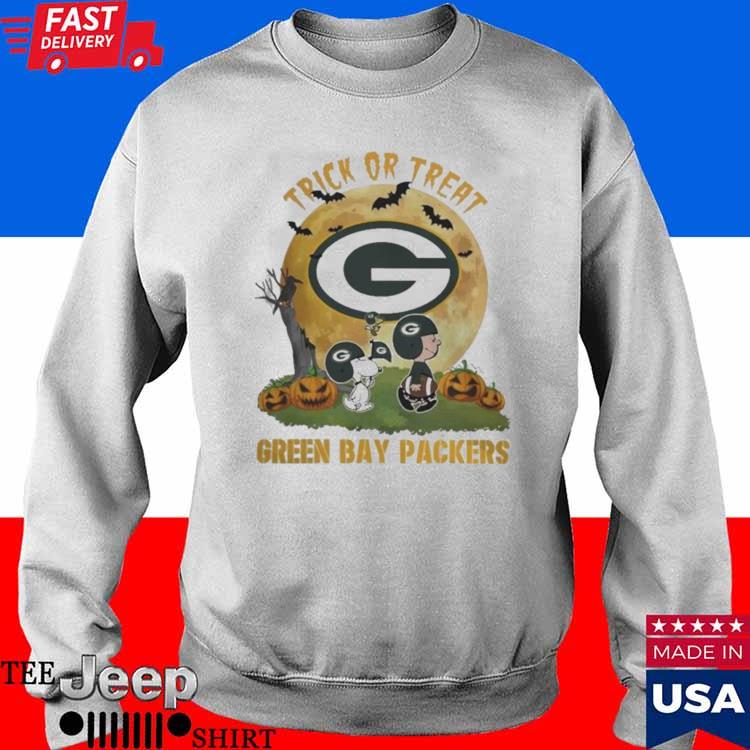 Green Bay Packers Snoopy Charlie Brown And Woodstock Trick Or Treat  Halloween 2023 Shirt