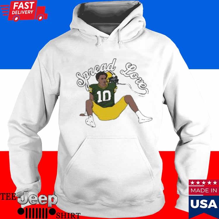 Number 10 Green Bay Spread Love Shirt, hoodie, longsleeve, sweater